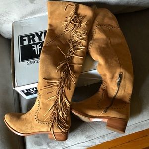 Frye over the knee slouch boot size 6.5 new